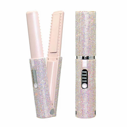 PinkShine™ - bezprzewodowa prostownica do włosów 2w1